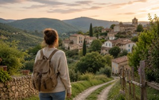 Joven contempla un pueblo rural rodeado de naturaleza como alternativa para mudarse desde la ciudad en busca de una vivienda más asequible.