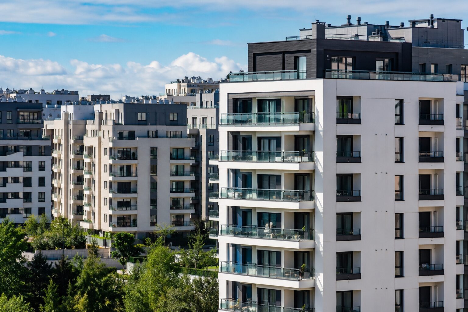 Edificios de viviendas en España, donde sube el precio de la vivienda de segunda mano